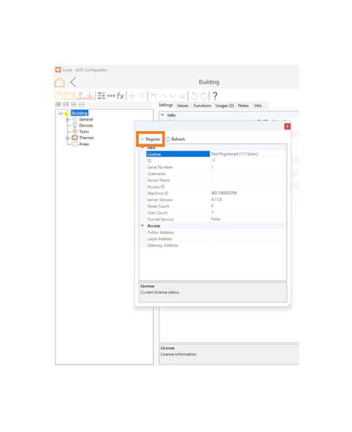 App screen